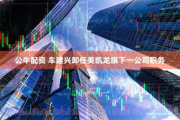 公牛配资 车建兴卸任美凯龙旗下一公司职务
